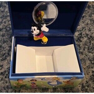 Vintage Disney Musical jewelry Box, Walt Disney World "100 Years Of Magic"